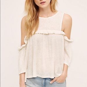 Anthropologie linen blouse